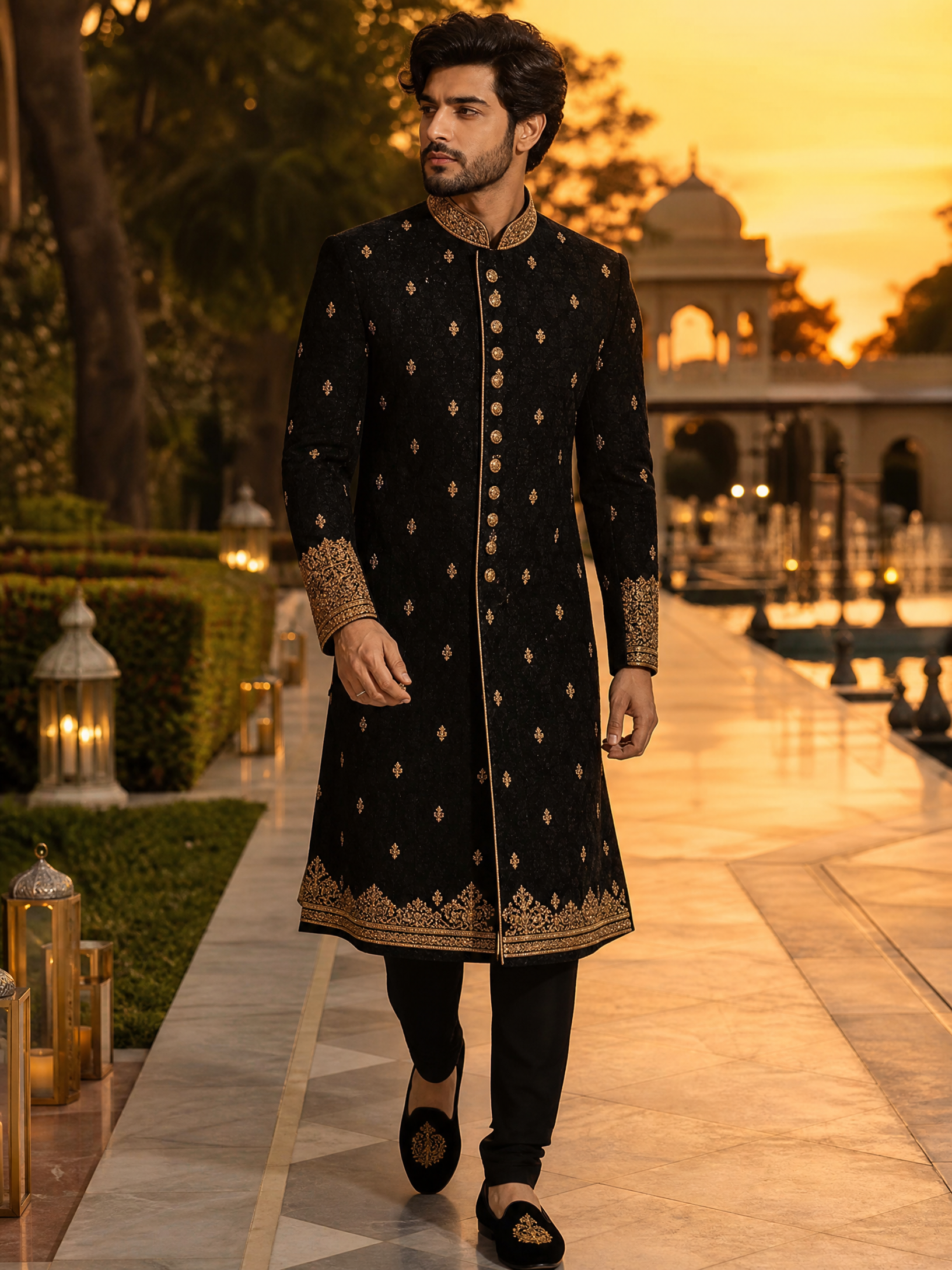Emerald Embroidered Kurta